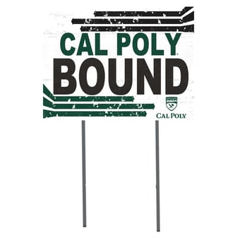 Cal Poly Mustangs 18" x 24" Team Yard Sign