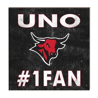 Nebraska Omaha Mavericks 10" x 10" #1 Fan Plaque