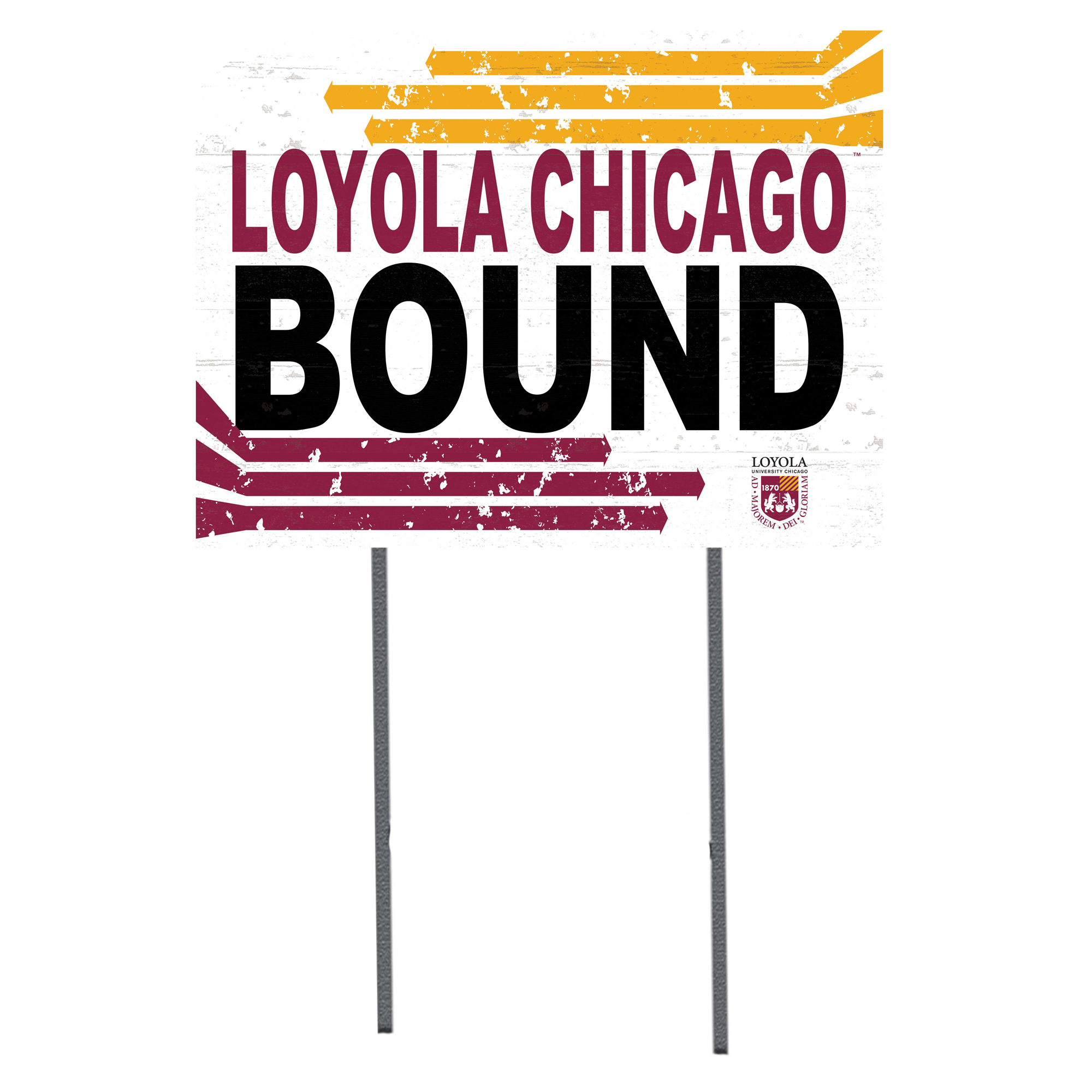 Loyola Chicago Ramblers 18" x 24" Team Yard Sign