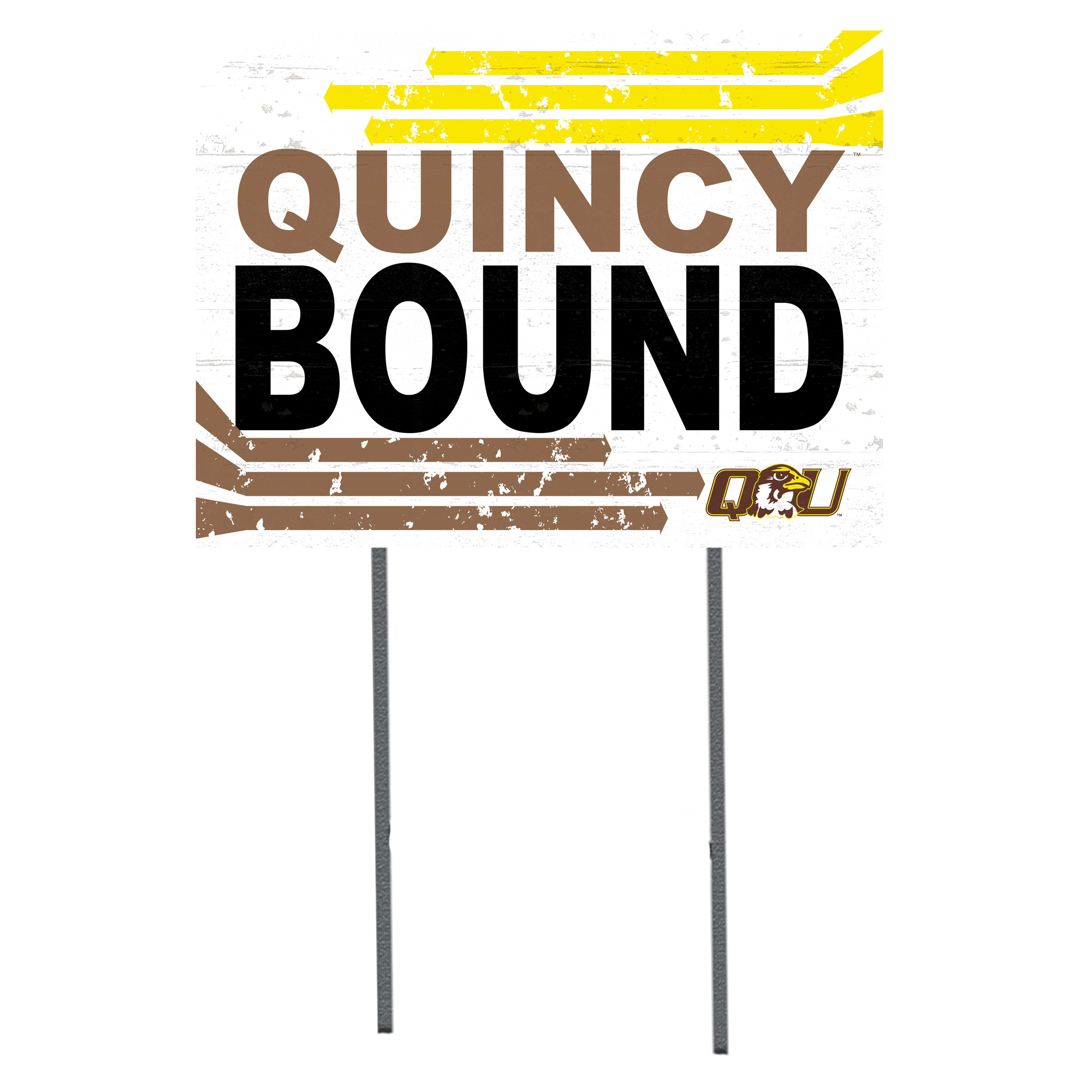 Quincy Hawks 18" x 24" Team Yard Sign