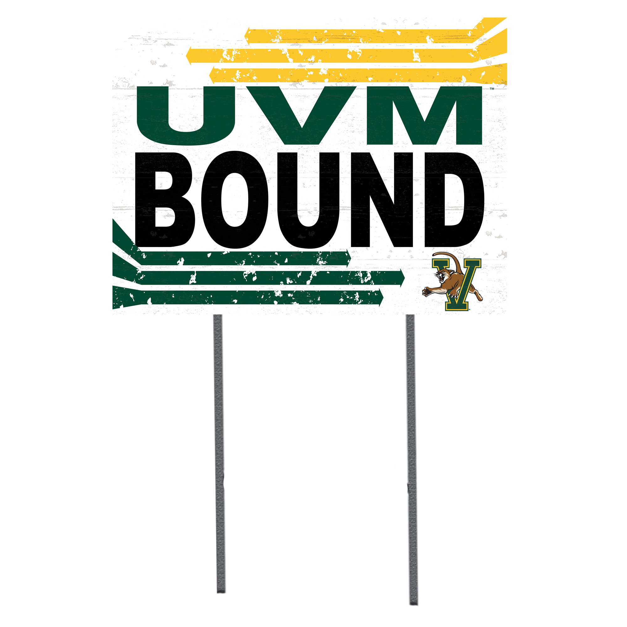Vermont Catamounts 18" x 24" Team Yard Sign
