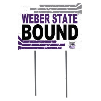 Weber State Wildcats 18" x 24" Team Yard Sign