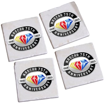 NASCAR 75th Anniversary Marble Coaster Four-Pack Set