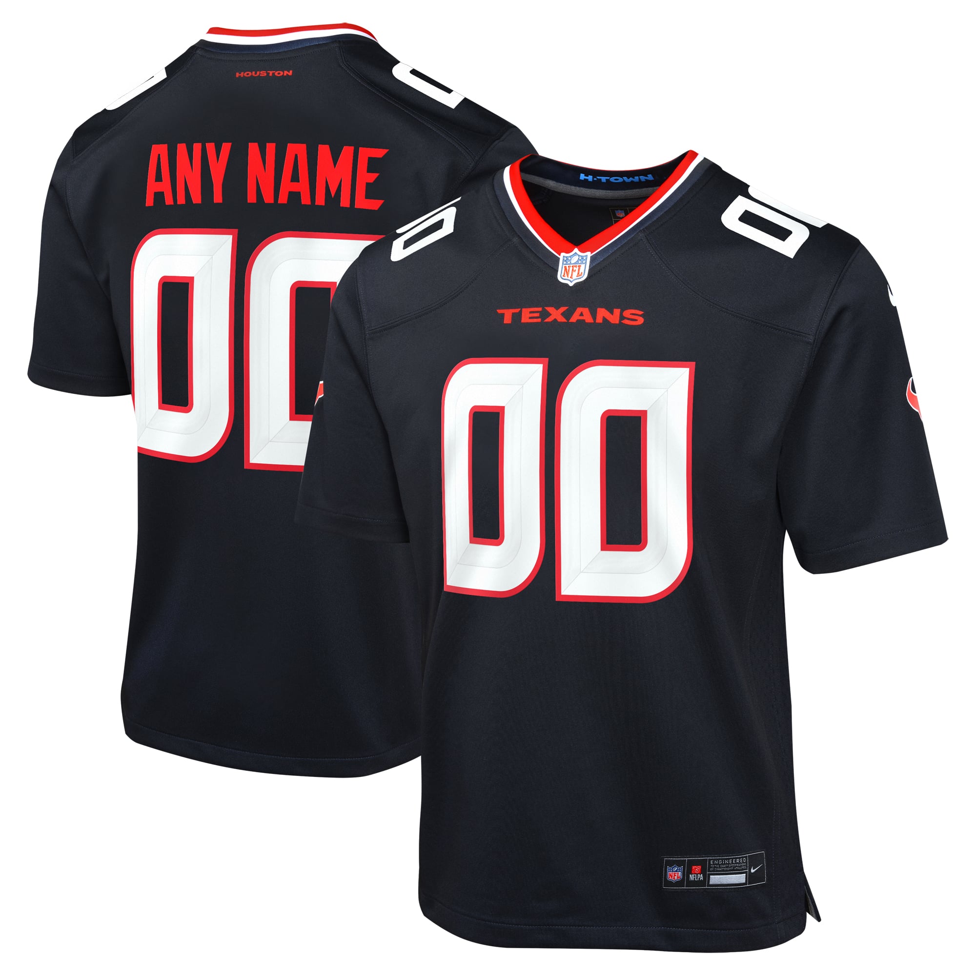 Camiseta Nike Game de la 1ª equipación del Houston Texans - Personalizada - Jóvenes