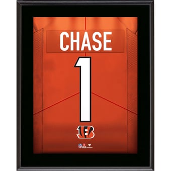 Ja'Marr Chase Cincinnati Bengals 10.5" x 13" Jersey Number Sublimated Player Plaque