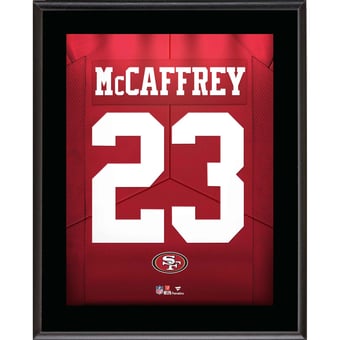 Christian McCaffrey San Francisco 49ers 10.5" x 13" Jersey Number Sublimated Player Plaque
