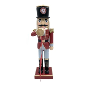 "Alabama Crimson Tide 14"" Bugler Nutcracker"