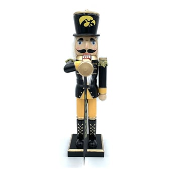"Iowa Hawkeyes 14"" Bugler Nutcracker"