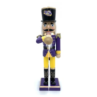 "LSU Tigers 14"" Bugler Nutcracker"