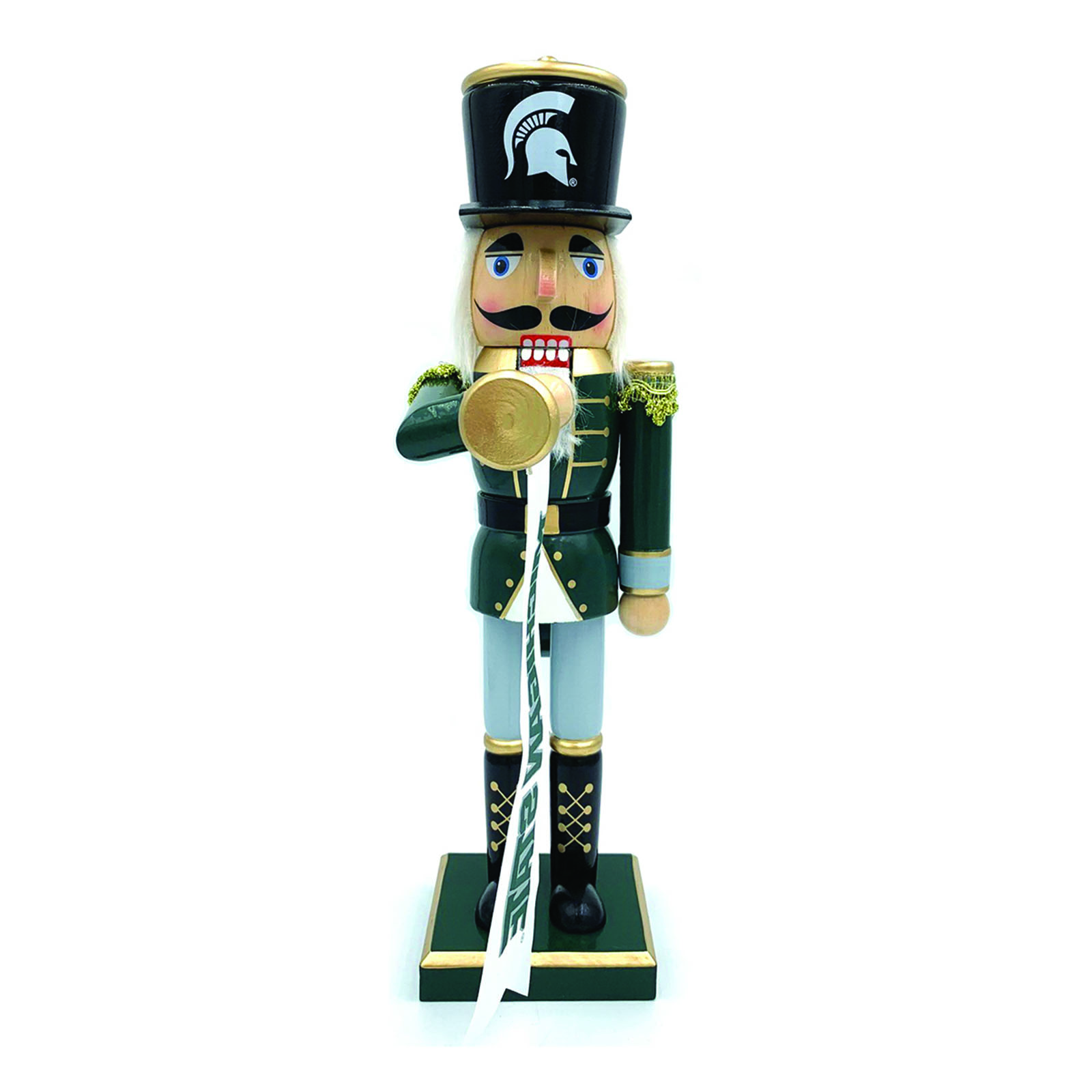 Michigan State Spartans 14" Bugler Nutcracker