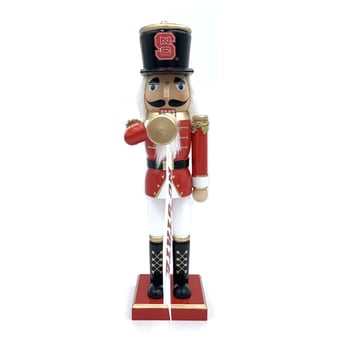 NC State Wolfpack 14" Bugler Nutcracker
