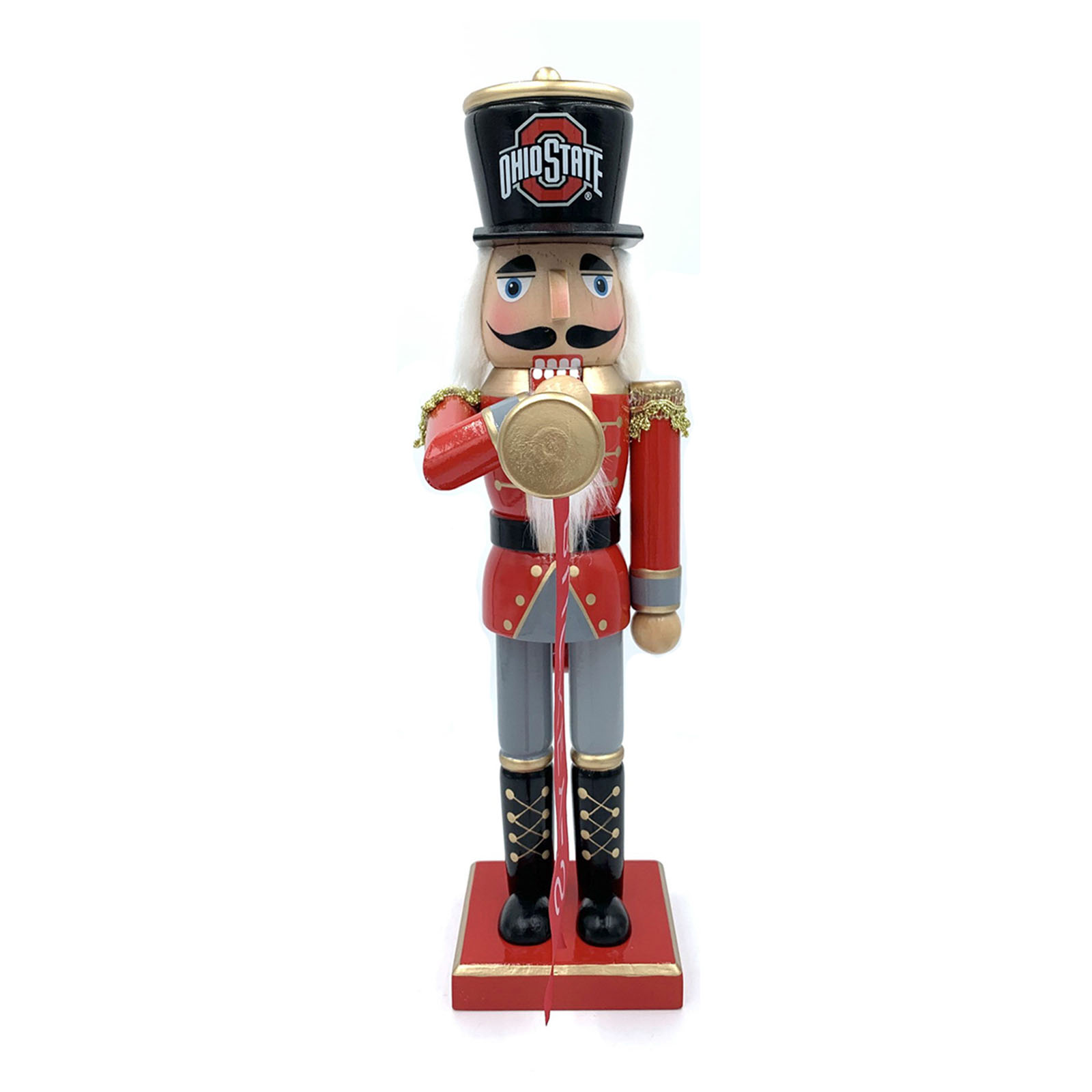 Ohio State Buckeyes 14" Bugler Nutcracker