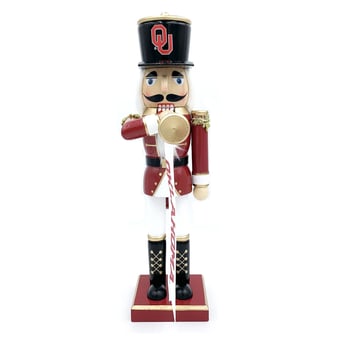 Oklahoma Sooners 14" Bugler Nutcracker