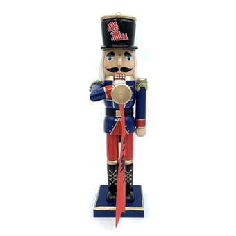 "Ole Miss Rebels 14"" Bugler Nutcracker"