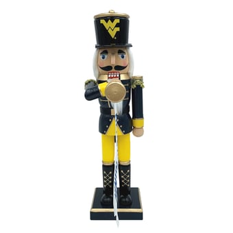 West Virginia Mountaineers 14" Bugler Nutcracker