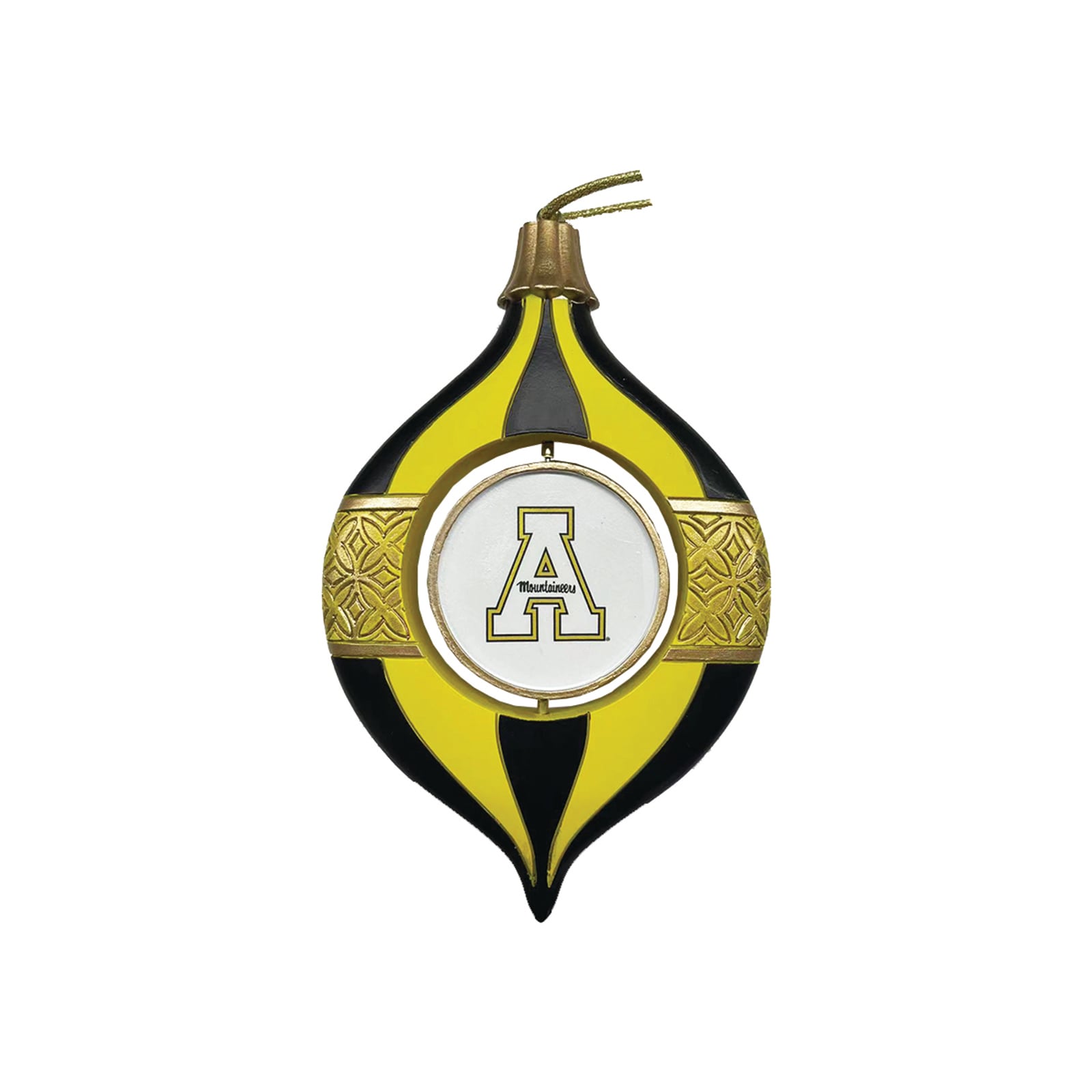 Appalachian State Mountaineers Two-Piece 5.5" Spinning Bulb Ornament Set