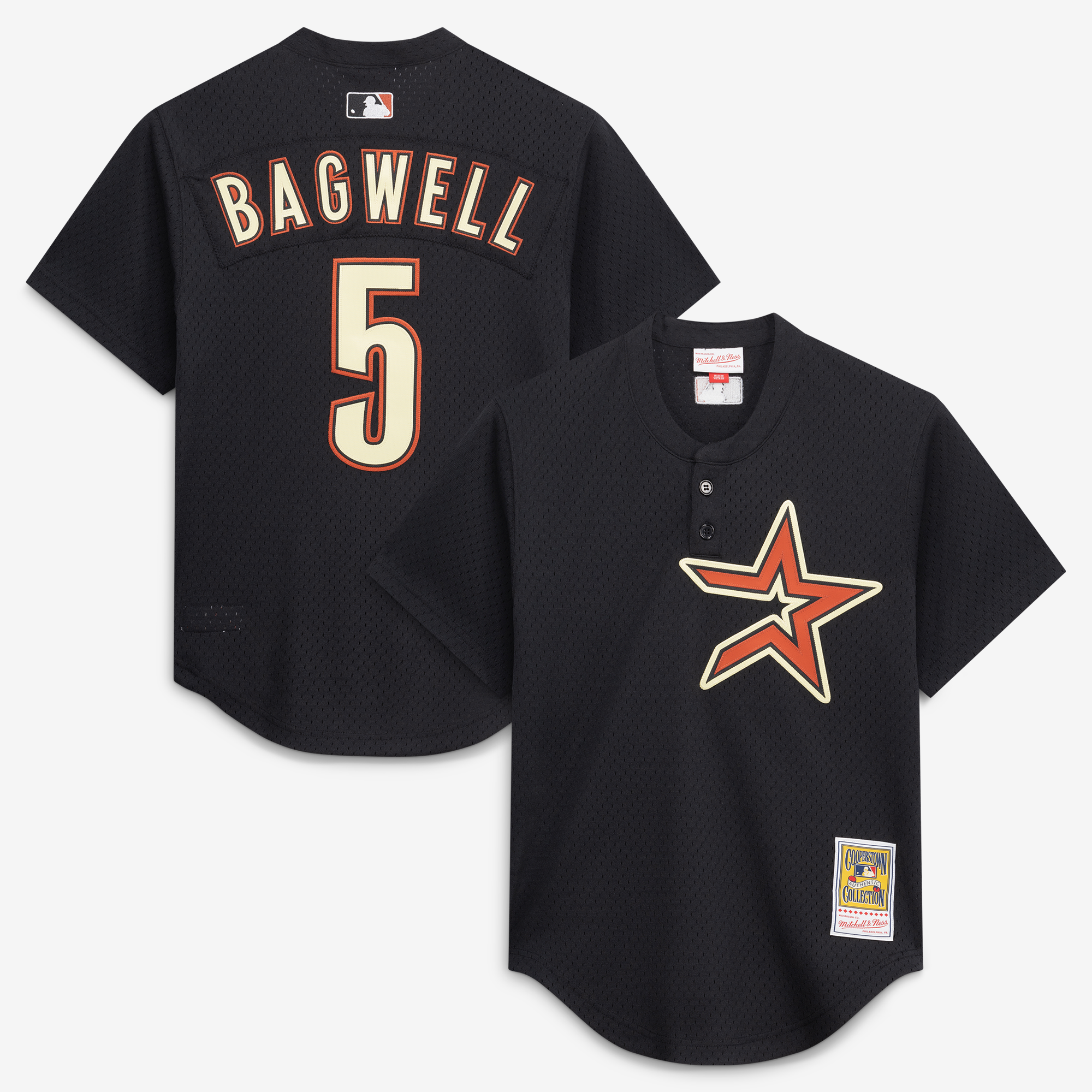 Men's Mitchell & Ness Jeff Bagwell Black Houston Astros Authentic Batting Practice Jersey