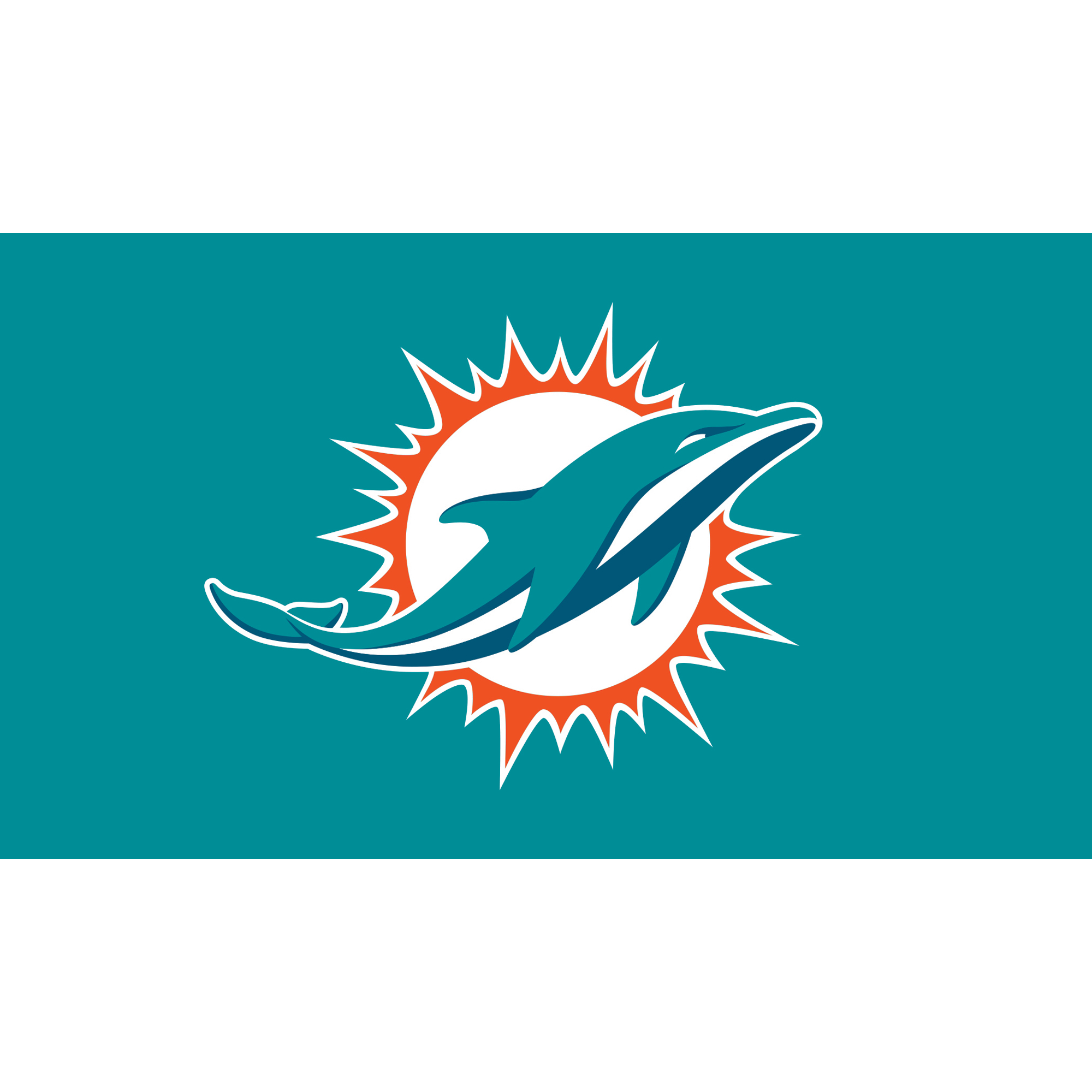 Miami Dolphins 28" x 16" Turf Mat