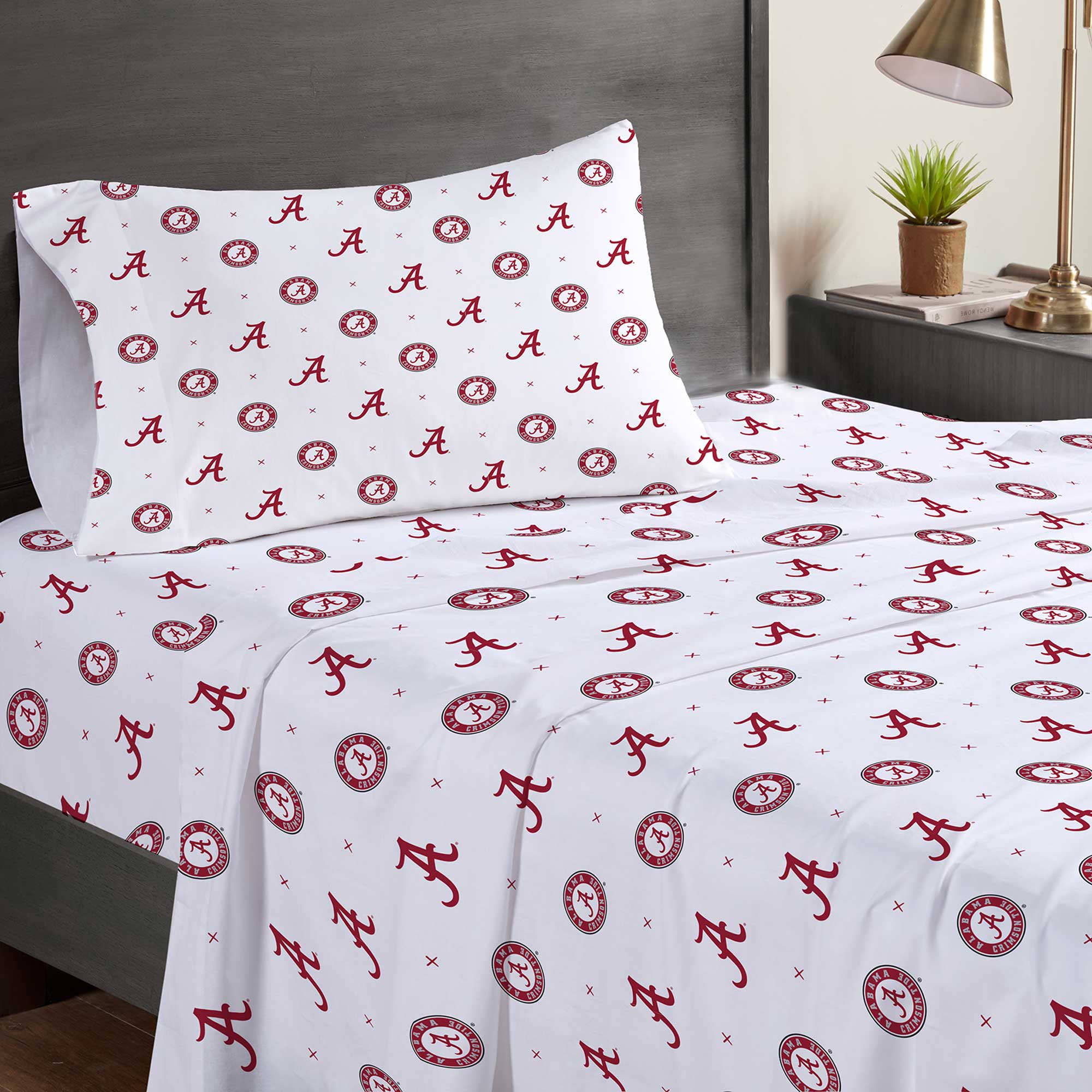 Pegasus Alabama Crimson Tide Three-Piece Twin Sheet Set