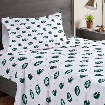 Pegasus New York Jets Three-Piece Twin Sheet Set