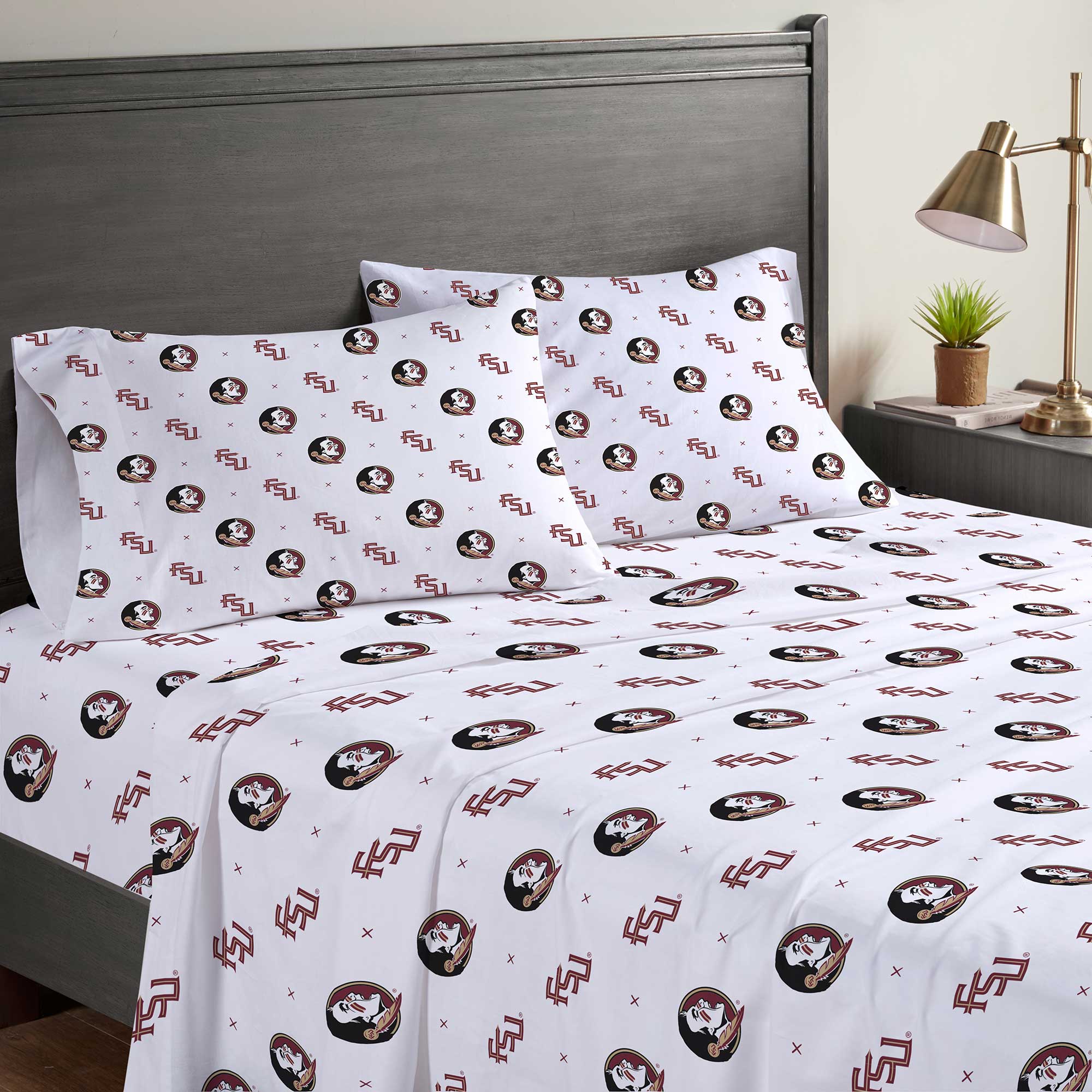 Pegasus Florida State Seminoles Four-Piece Full Sheet Set
