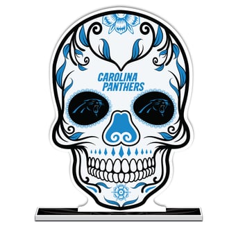 Carolina Panthers 10" Sugar Skull Standee