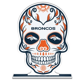 Denver Broncos 10" Sugar Skull Standee