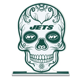 New York Jets 10" Sugar Skull Standee