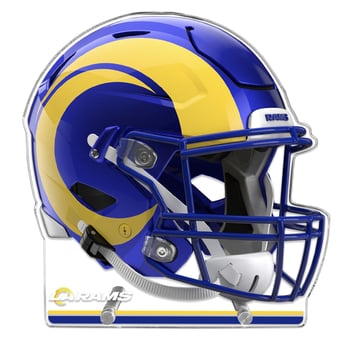 Los Angeles Rams 13" Speed Helmet Acrylic Plaque
