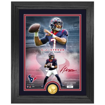 Highland Mint C.J. Stroud Houston Texans 13'' x 16'' Bronze Coin Photo Mint