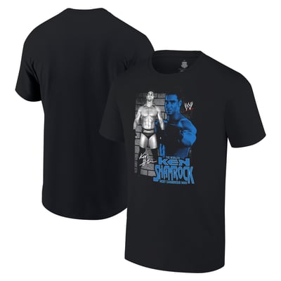Men's Ripple Junction  Black Ken Shamrock The World's Most Dangerous Man T-Shirt