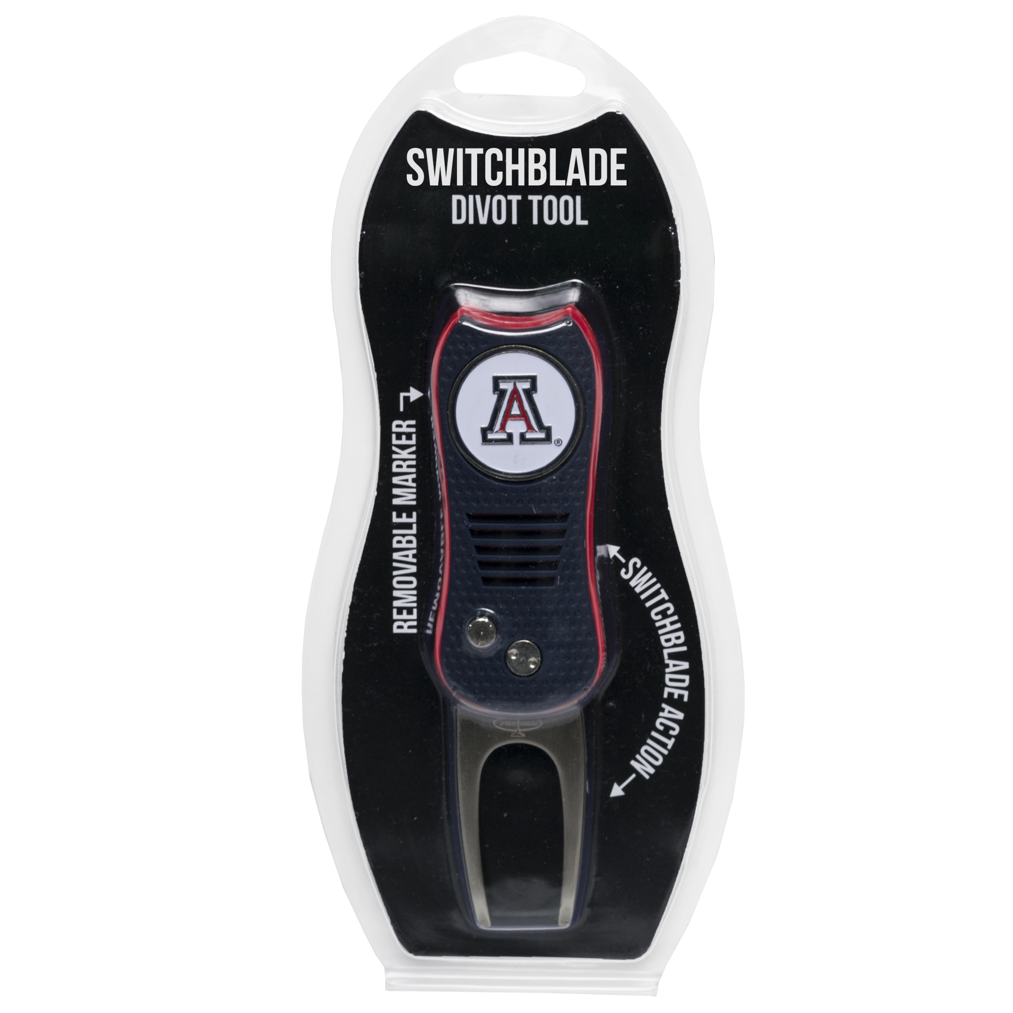 Arizona Wildcats Switchblade Divot Tool with Ball Marker Arizona Wildcats Switchblade Divot Tool with Ball Marker