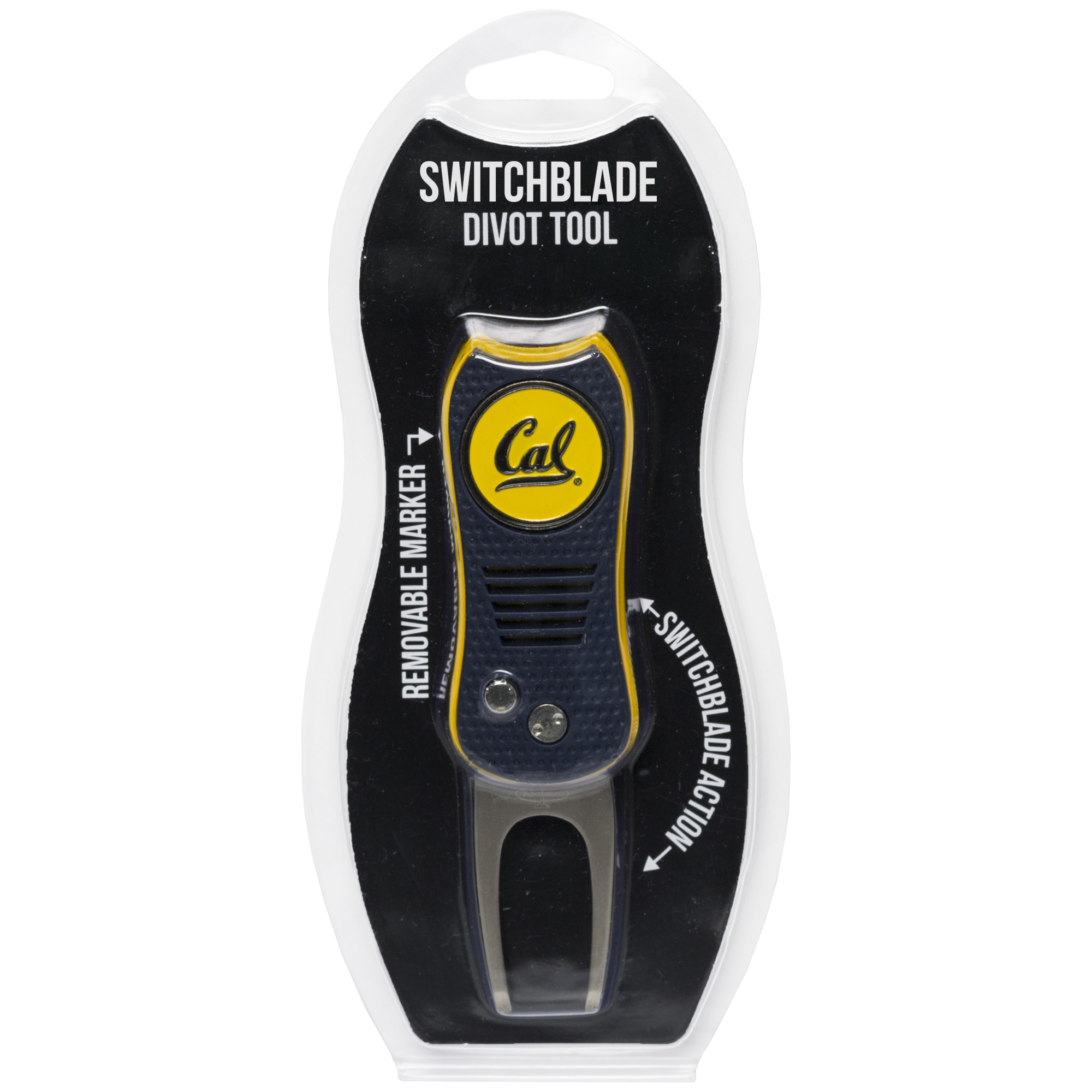 Cal Bears Switchblade Divot Tool with Ball Marker Cal Bears Switchblade Divot Tool with Ball Marker