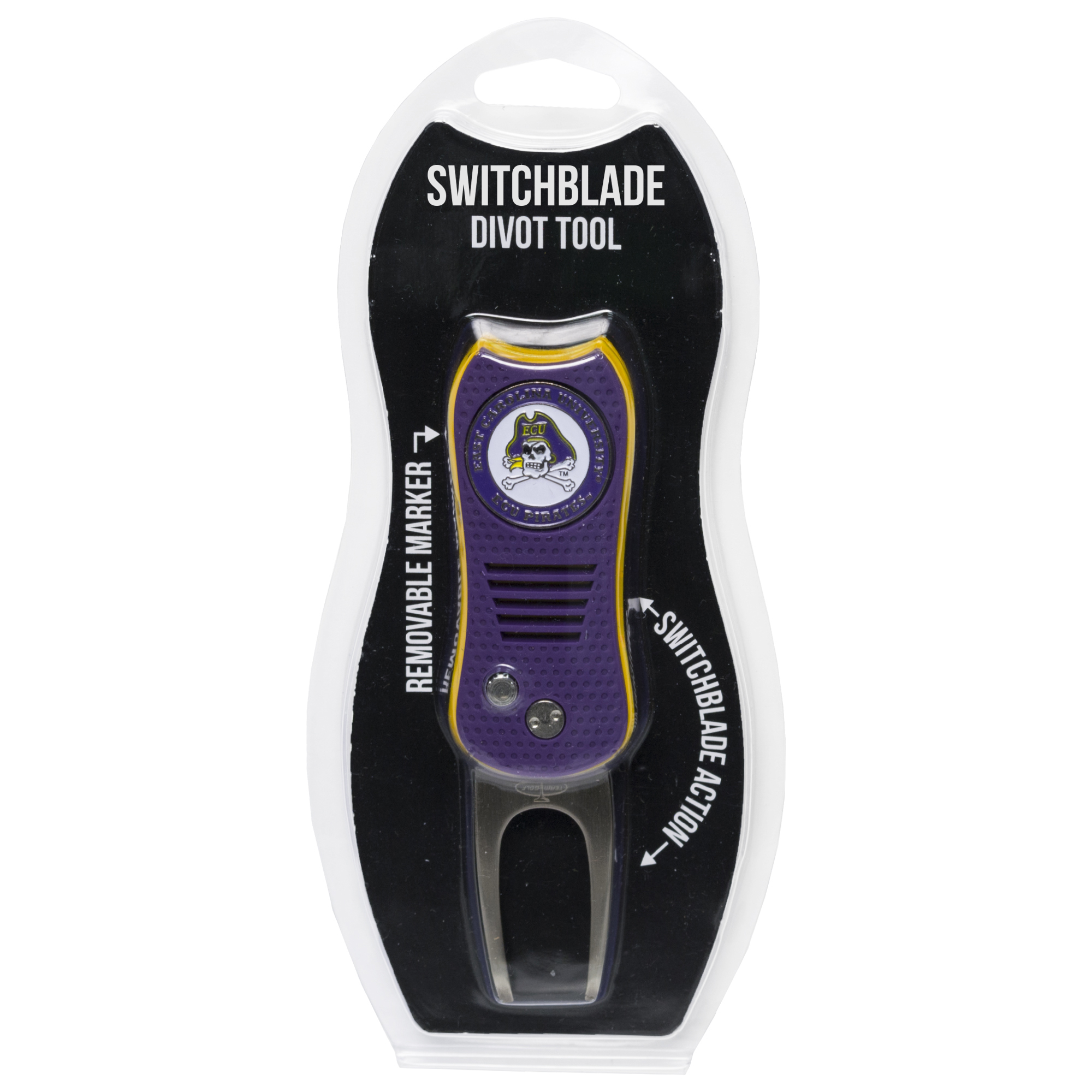 ECU Pirates Switchblade Divot Tool with Ball Marker ECU Pirates Switchblade Divot Tool with Ball Marker
