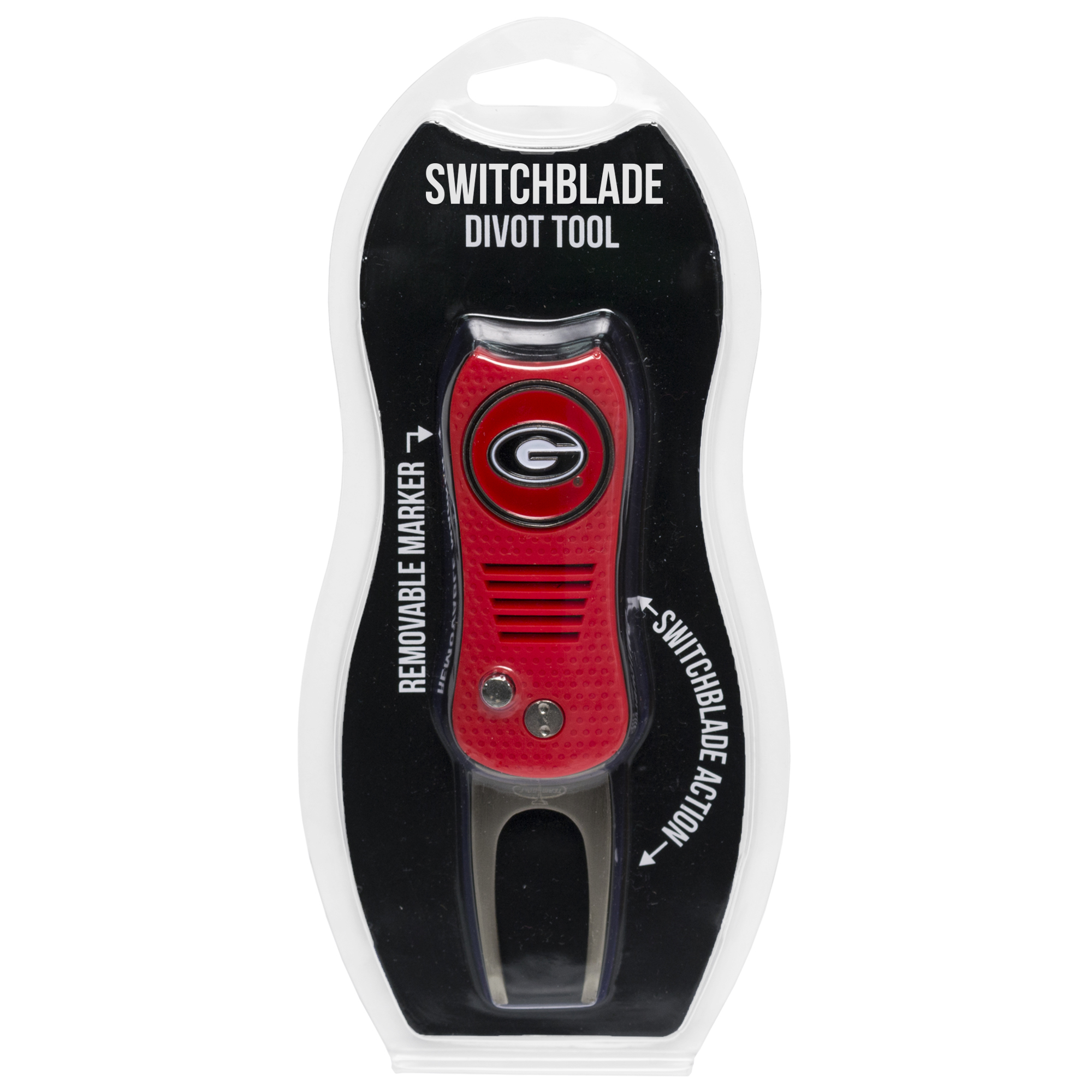 Georgia Bulldogs Switchblade Divot Tool with Ball Marker
