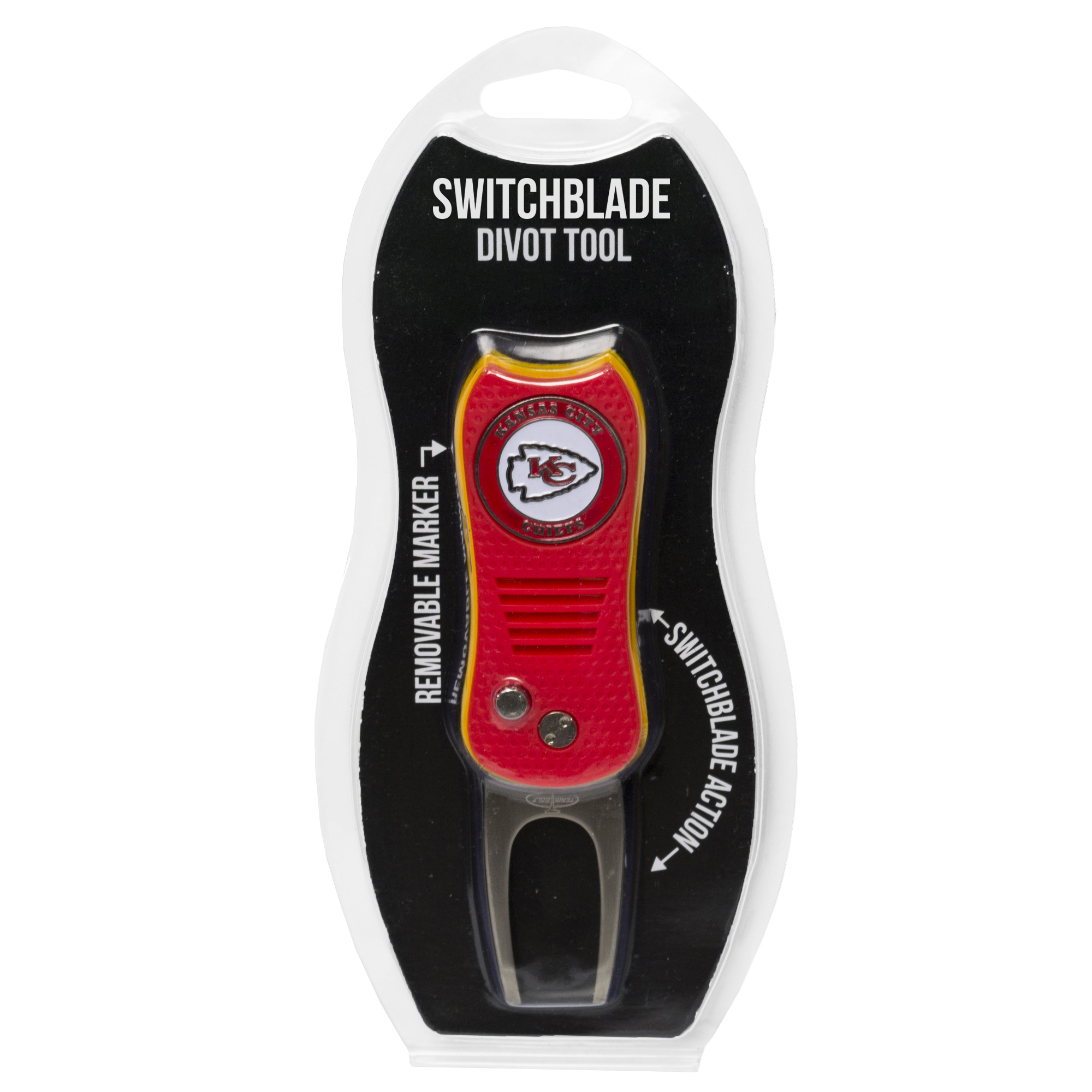 Kansas City Chiefs Switchblade Divot Tool with Ball Marker