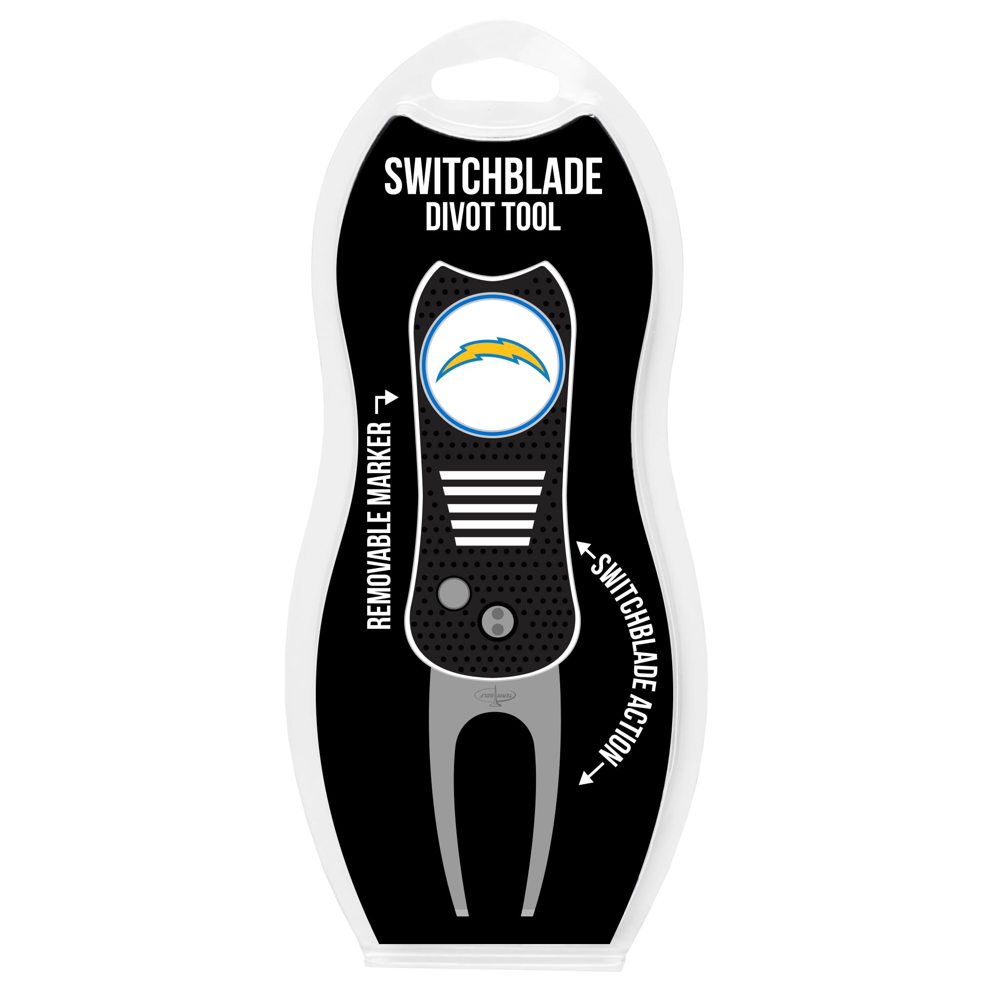 Los Angeles Chargers Switchblade Divot Tool with Ball Marker Los Angeles Chargers Switchblade Divot Tool with Ball Marker