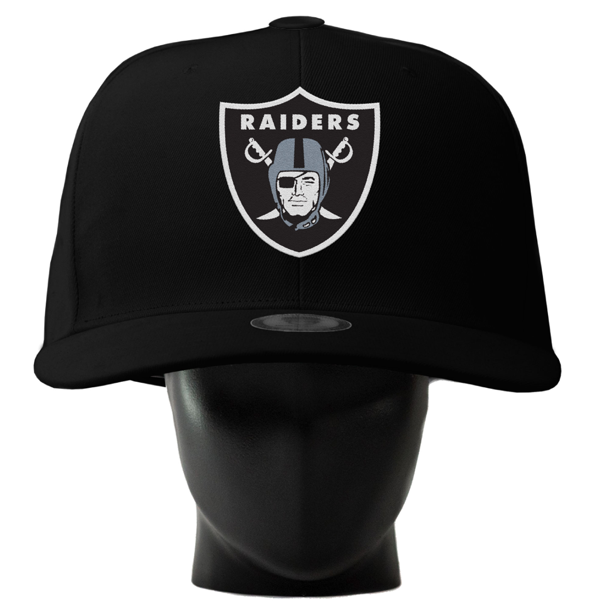 Unisex Noggin Boss  Black Las Vegas Raiders Oversized Hat