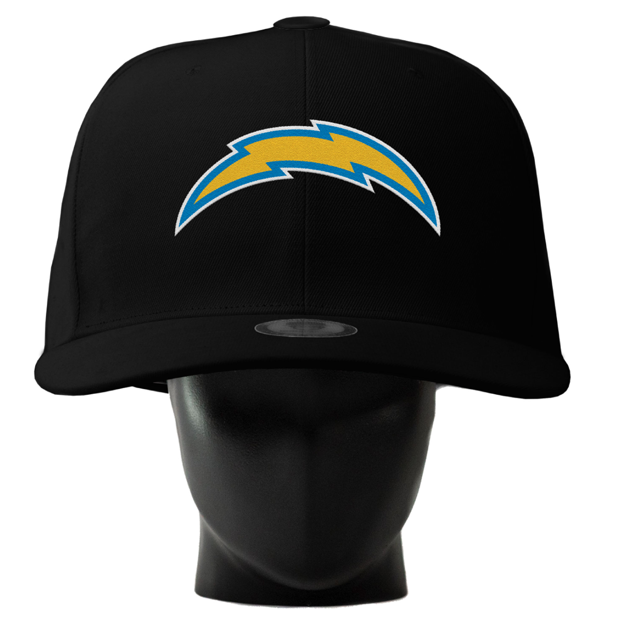 Unisex Noggin Boss  Black Los Angeles Chargers Oversized Hat