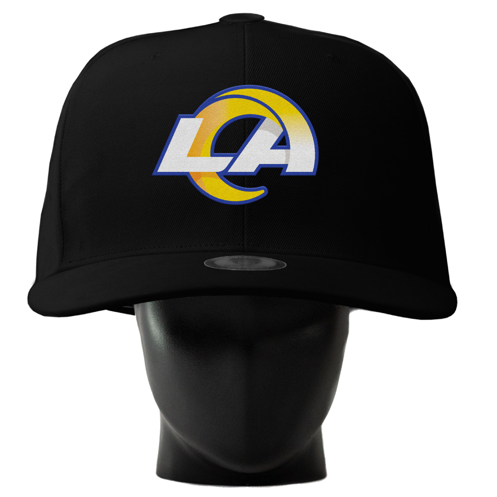 Unisex Noggin Boss  Black Los Angeles Rams Oversized Hat
