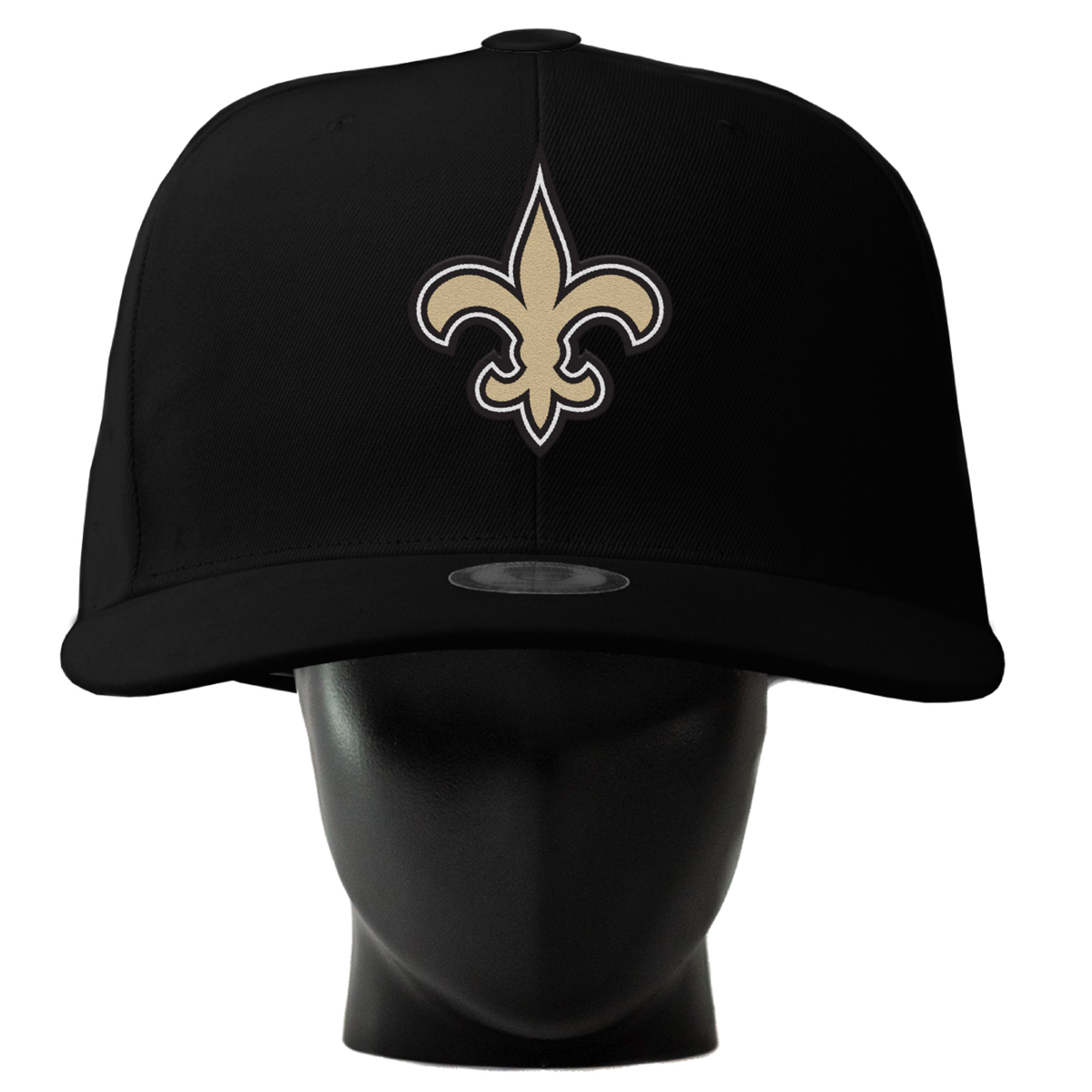 Unisex Noggin Boss  Black New Orleans Saints Oversized Hat