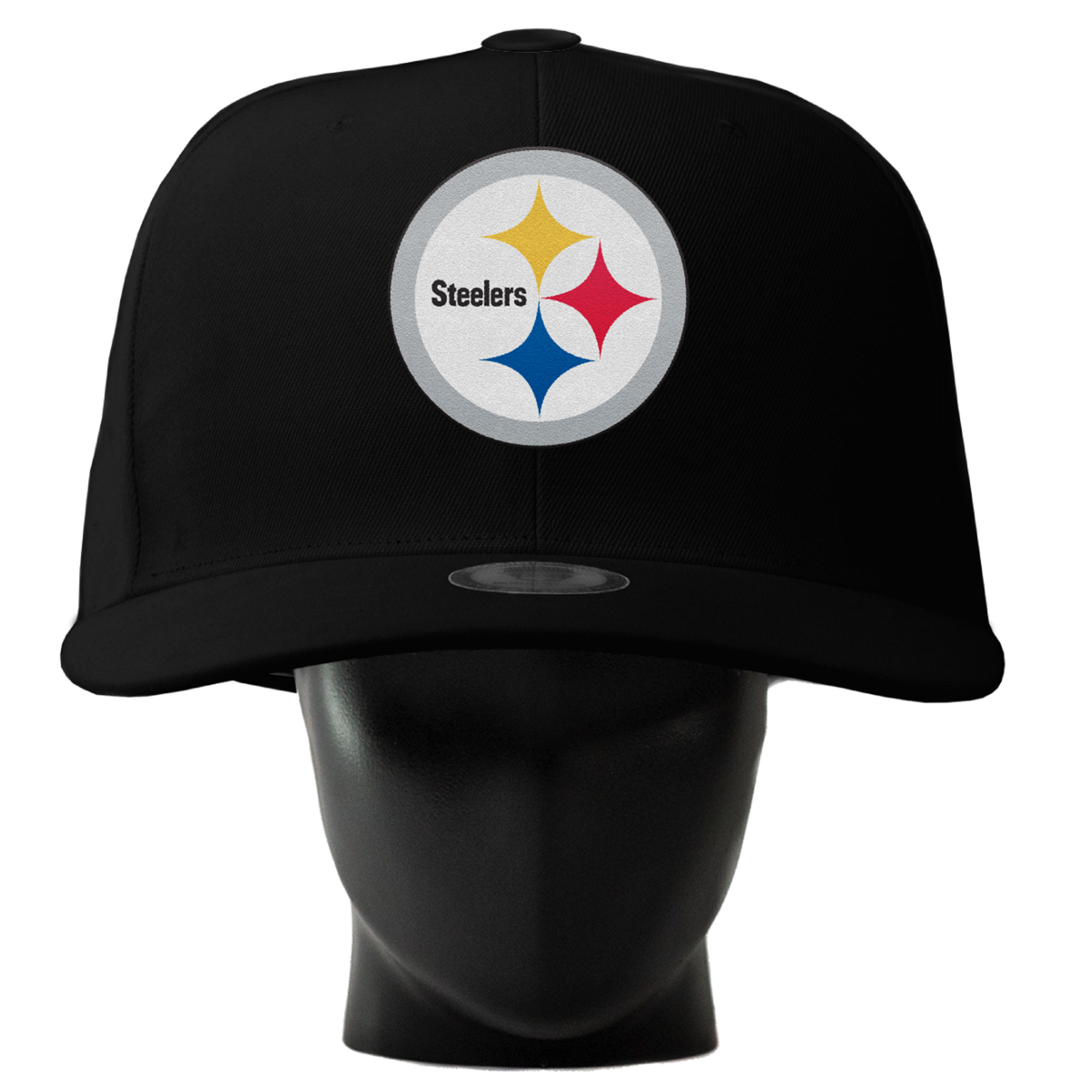 Unisex Noggin Boss  Black Pittsburgh Steelers Oversized Hat
