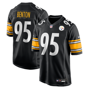 Men's Nike Keeanu Benton  Black Pittsburgh Steelers Team Game Jersey
