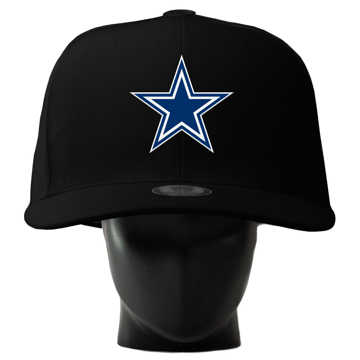 Unisex Noggin Boss  Black Dallas Cowboys Oversized Hat