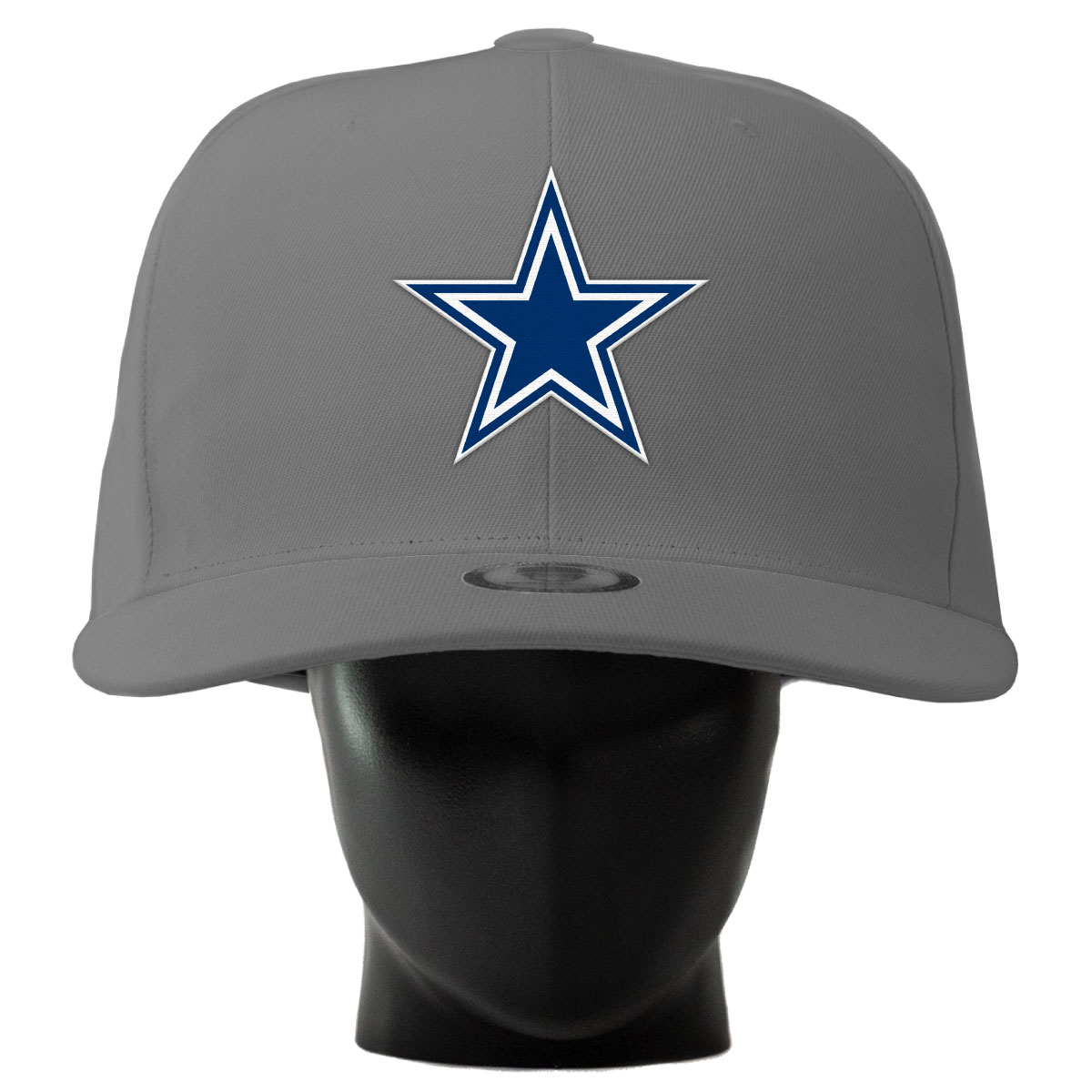 Unisex Noggin Boss  Gray Dallas Cowboys Oversized Hat