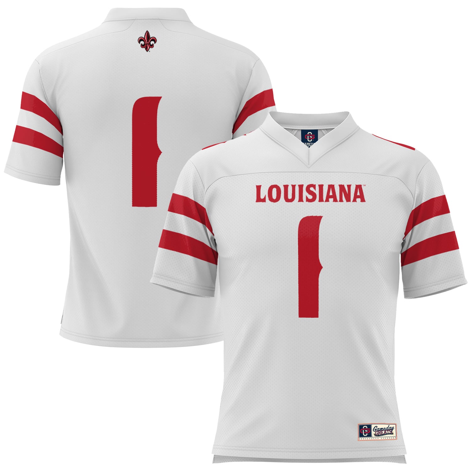 Youth GameDay Greats #1 White Louisiana Ragin' Cajuns Football Jersey