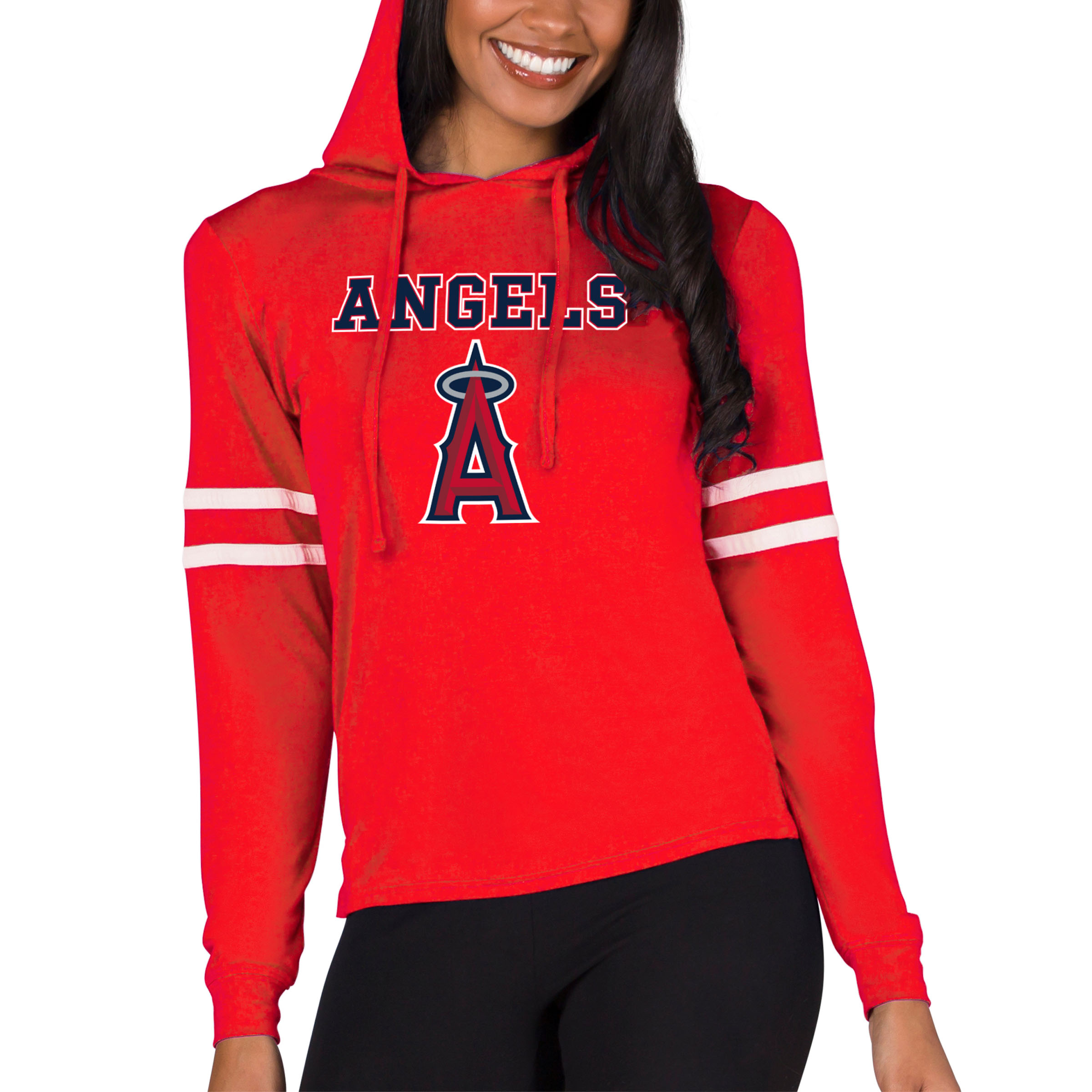 Women’s Concepts Sport Red Los Angeles Angels Marathon Lightweight Lounge Pullover Hoodie Women’s Concepts Sport Red Los Angeles Angels Marathon Lightweight Lounge Pullover Hoodie