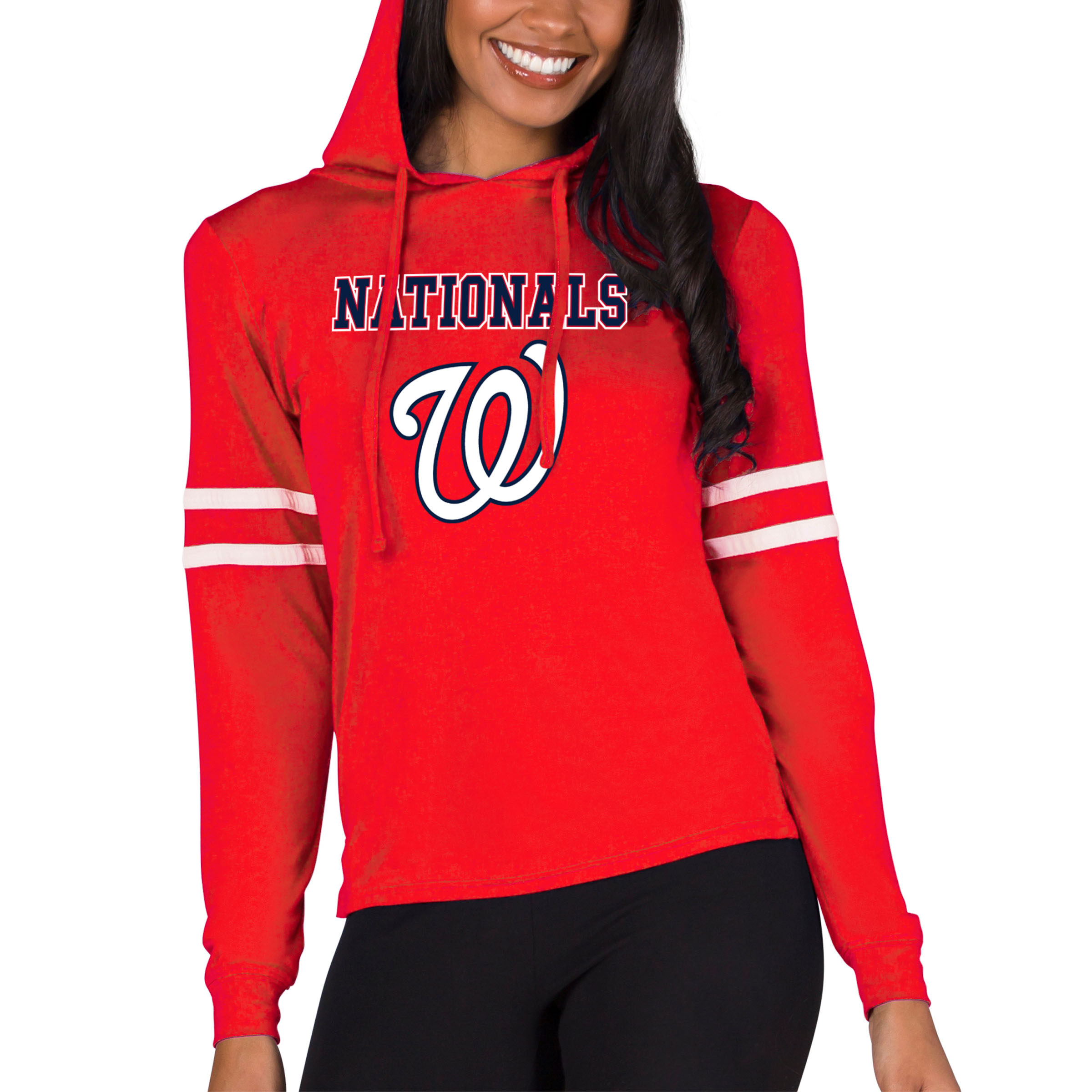 Women’s Concepts Sport Red Washington Nationals Marathon Lightweight Lounge Pullover Hoodie Women’s Concepts Sport Red Washington Nationals Marathon Lightweight Lounge Pullover Hoodie