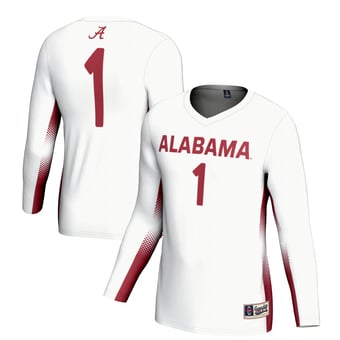 Unisex GameDay Greats #1 White Alabama Crimson Tide Lightweight Volleyball Jersey