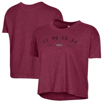 Women's Alternative Apparel  Burgundy Northwestern Ohio Racers Retro Jersey Headliner Cropped T-Shirt